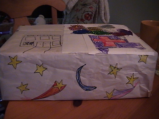 Side 3 of Dad's gift: Moon and stars