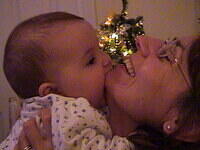 Mommy kisses