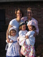 The girls with Grammy