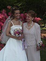 The bride and her mom