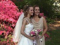 The bride with sister Nicole